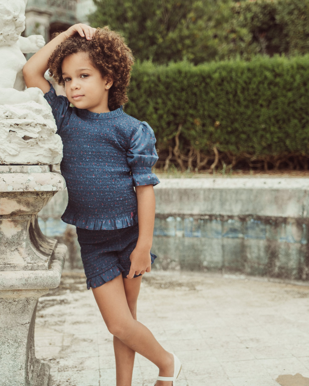 BLUSA SAFI PETIT BLUE RED ORCHID