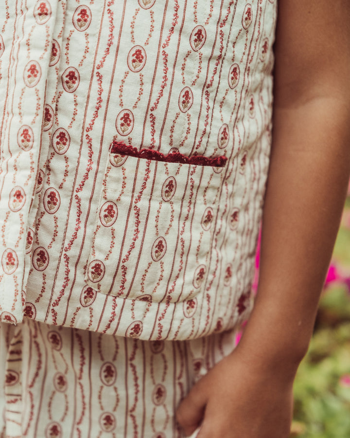 VEST PETITE PASCUALINA MENINAS RED