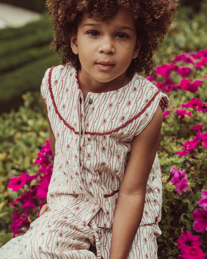 VEST PETITE PASCUALINA MENINAS RED