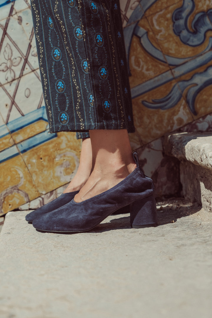 ZAPATO CON TACON SORA NAVY BLUE