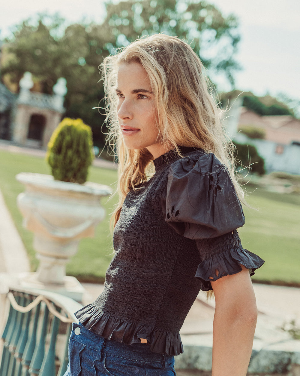 BLUSA SAFI BLACK BRODERIE