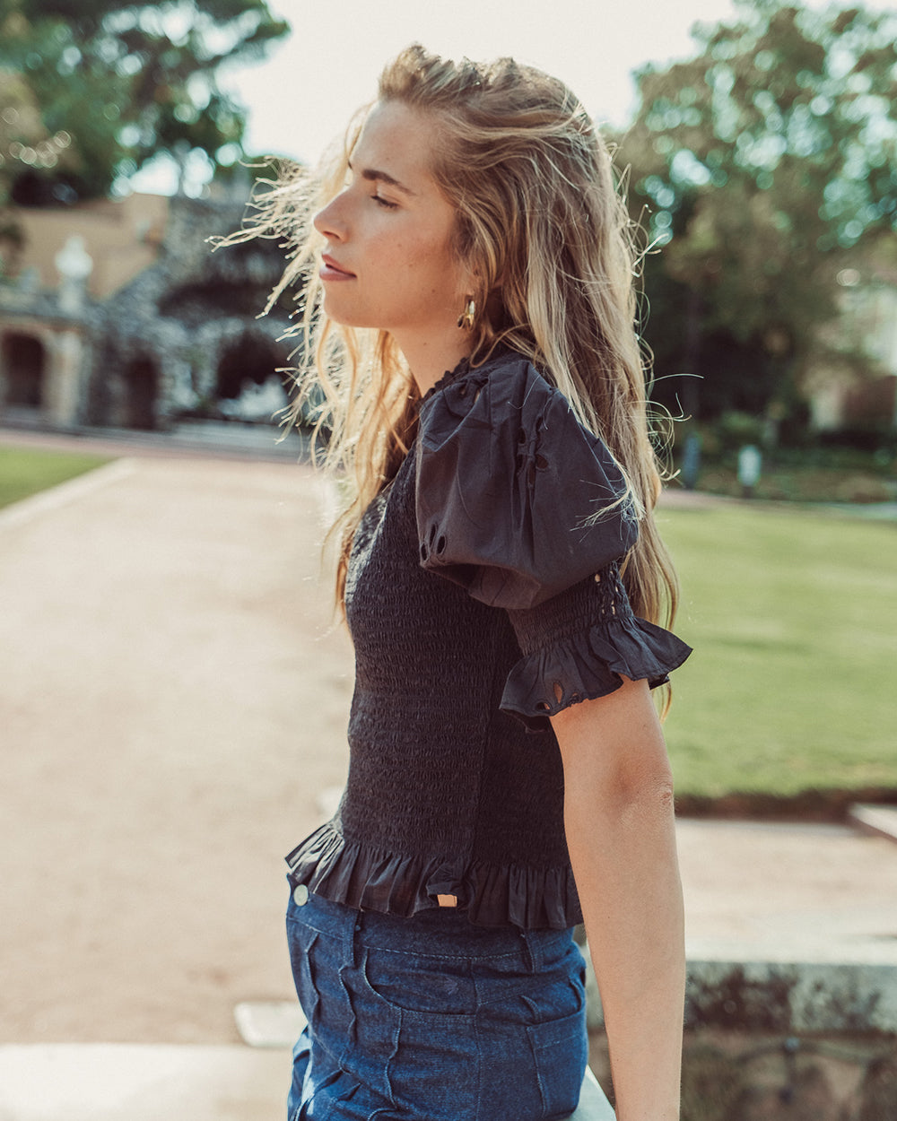 BLUSA SAFI BLACK BRODERIE
