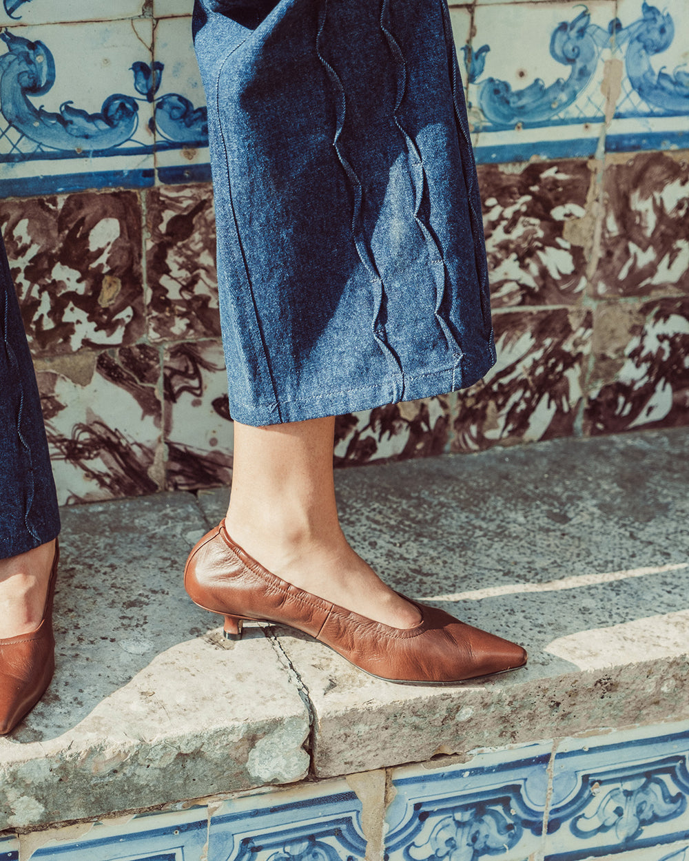 ZAPATO CON TACO MIKA CARAMELO