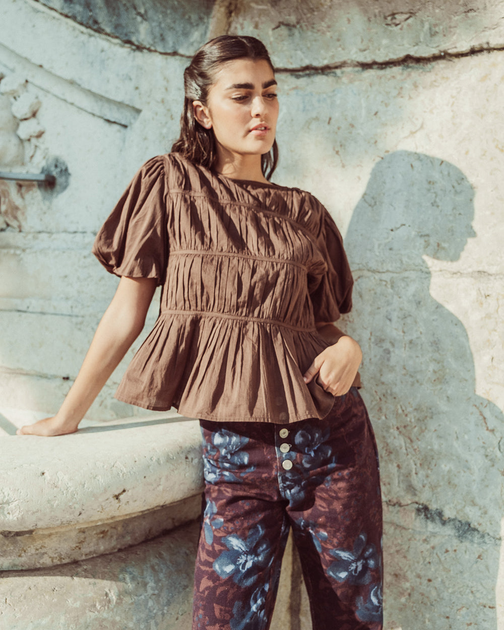 BLUSA CAMELIA CHOCOLATE