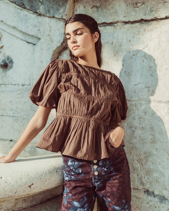 BLUSA CAMELIA CHOCOLATE