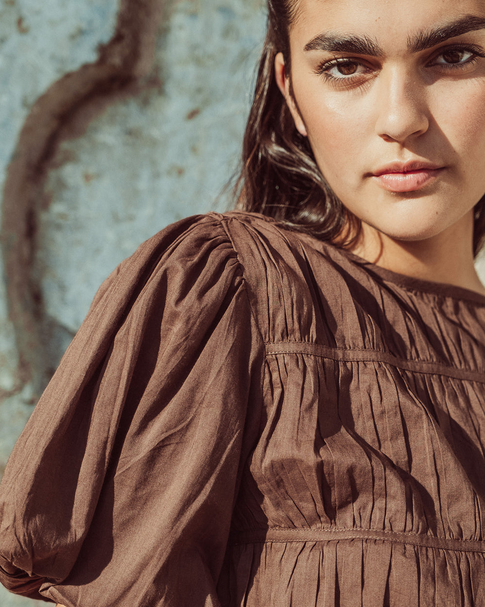BLUSA CAMELIA CHOCOLATE