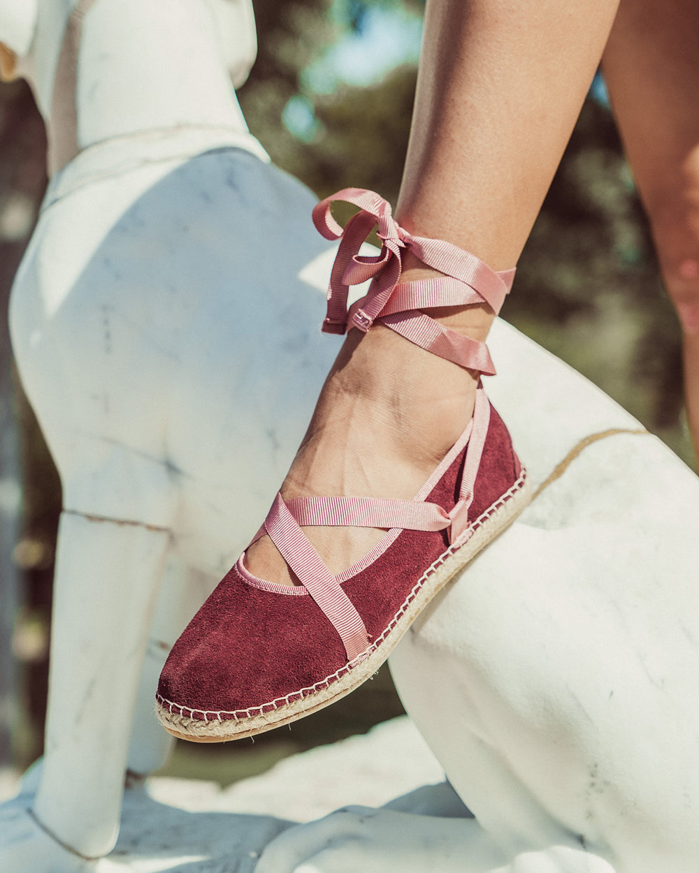 BALLERINA SIENNA BURDEO CINTA PALO ROSA