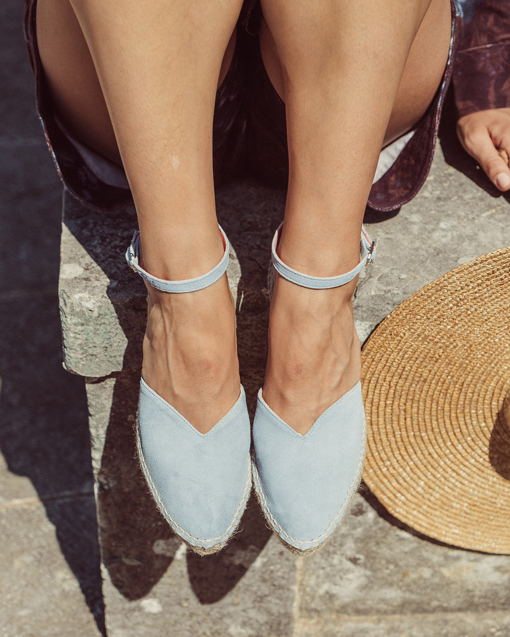 ALPARGATA SANTORINI CON PULSERA LIGHT BLUE