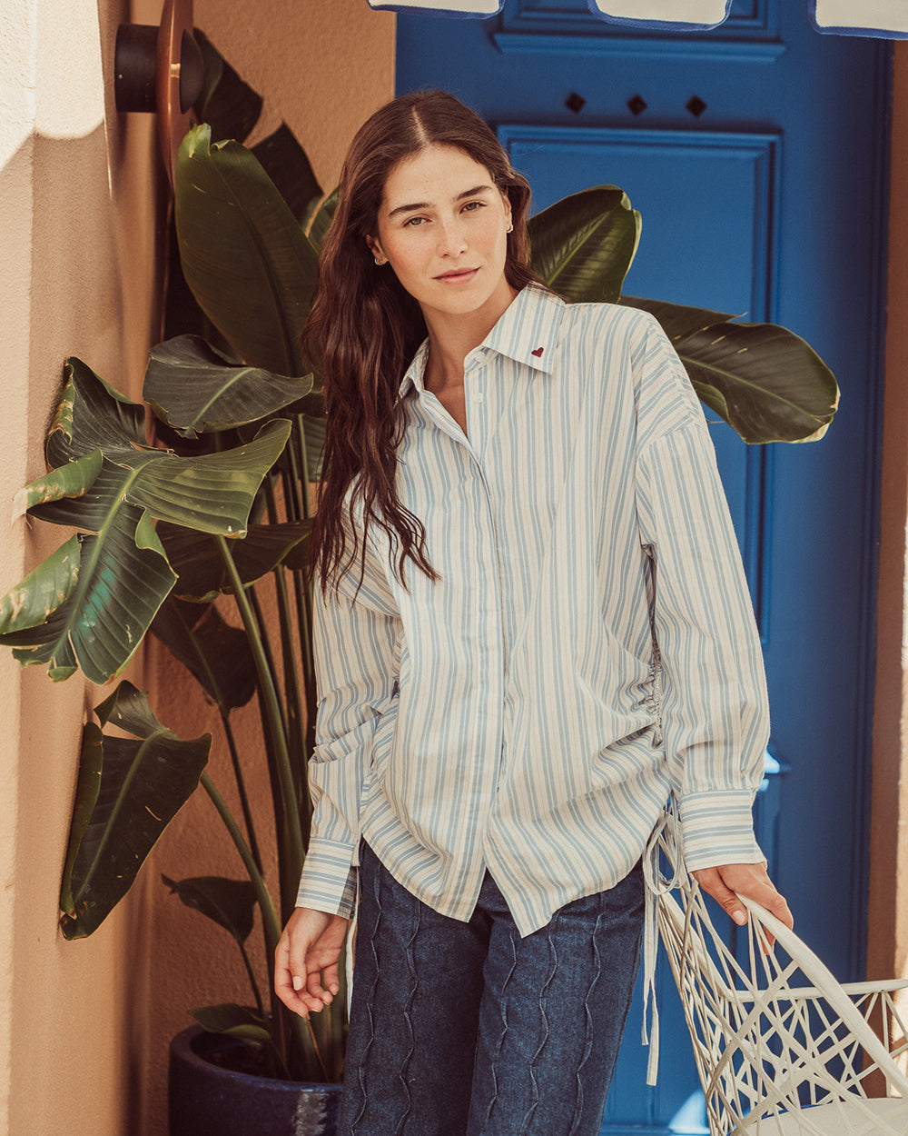 CAMISA AZHAR LIGHT BLUE STRIPES