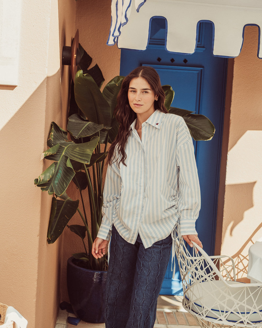 CAMISA AZHAR LIGHT BLUE STRIPES