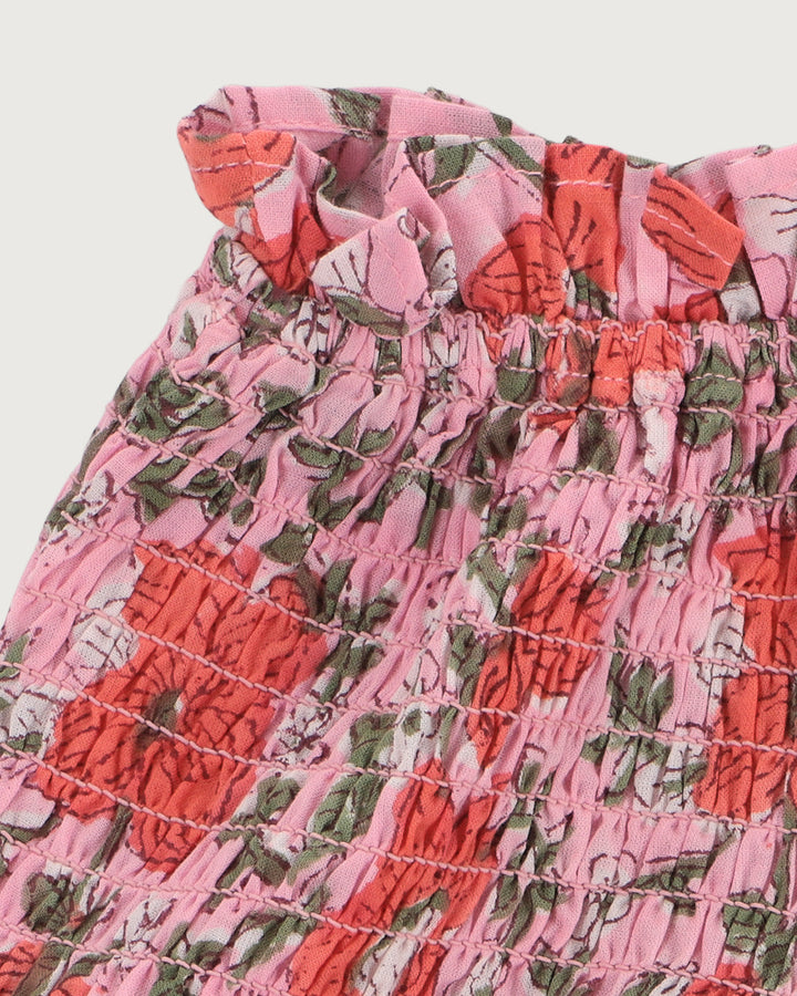 SHORT BAISKELI PINK FLOWERS PETIT