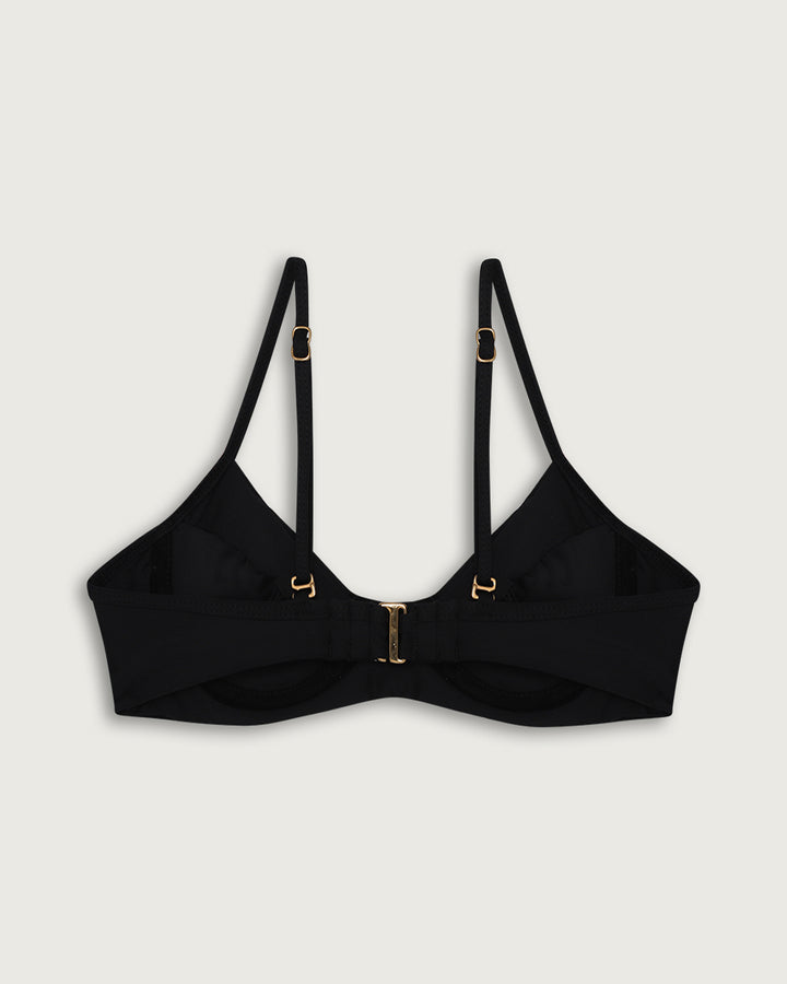 TOP LILIA CON ARCO SOLID BLACK