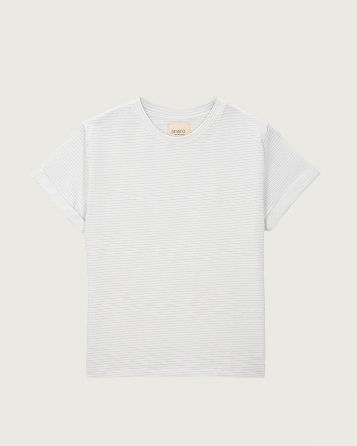 POLERA GRANADA LÍNEAS BRILLOS
