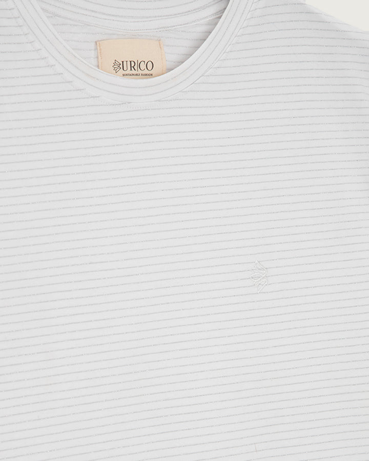 POLERA GRANADA LÍNEAS BRILLOS