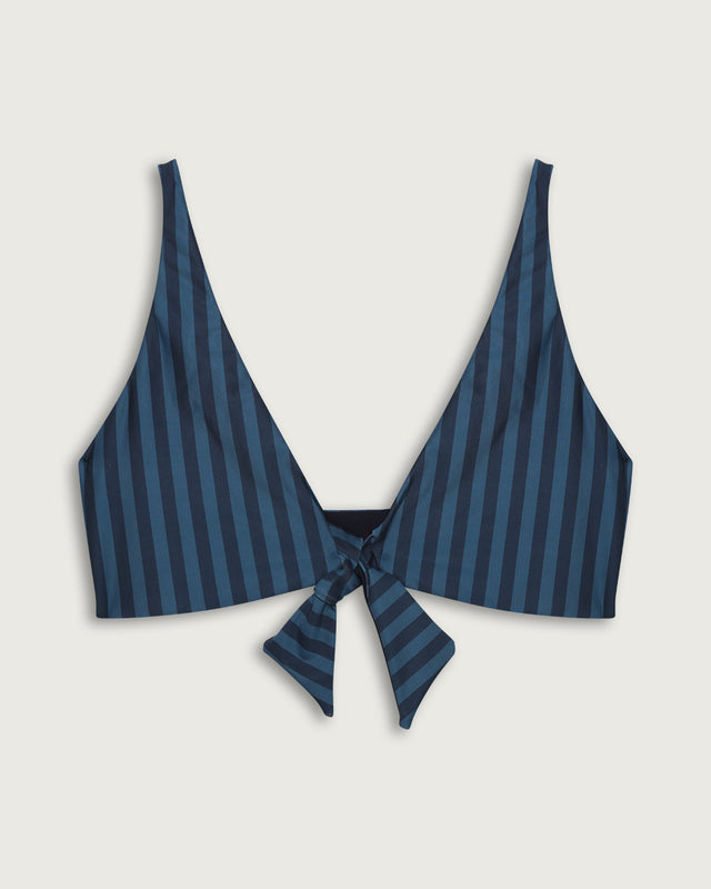 TOP CASCAIS NUDO AJUSTABLE BLUE STRIPES