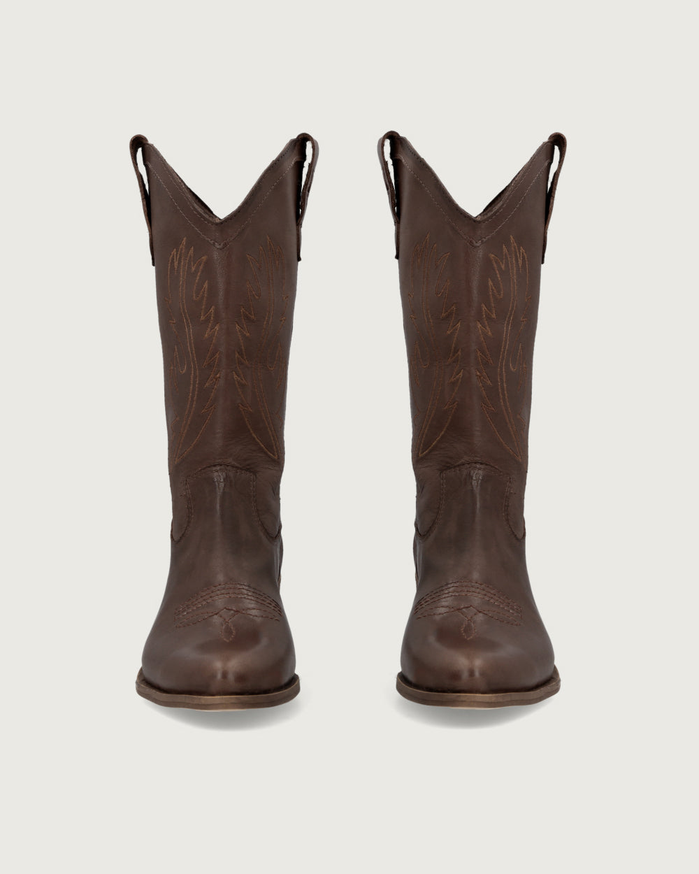 BOTA WESTERN CHOCOLATE CUERO LISO