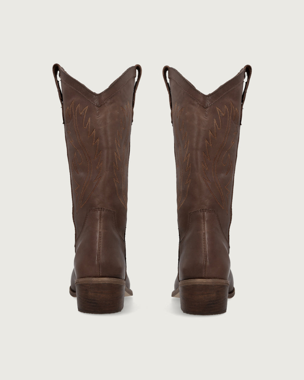 BOTA WESTERN CHOCOLATE CUERO LISO