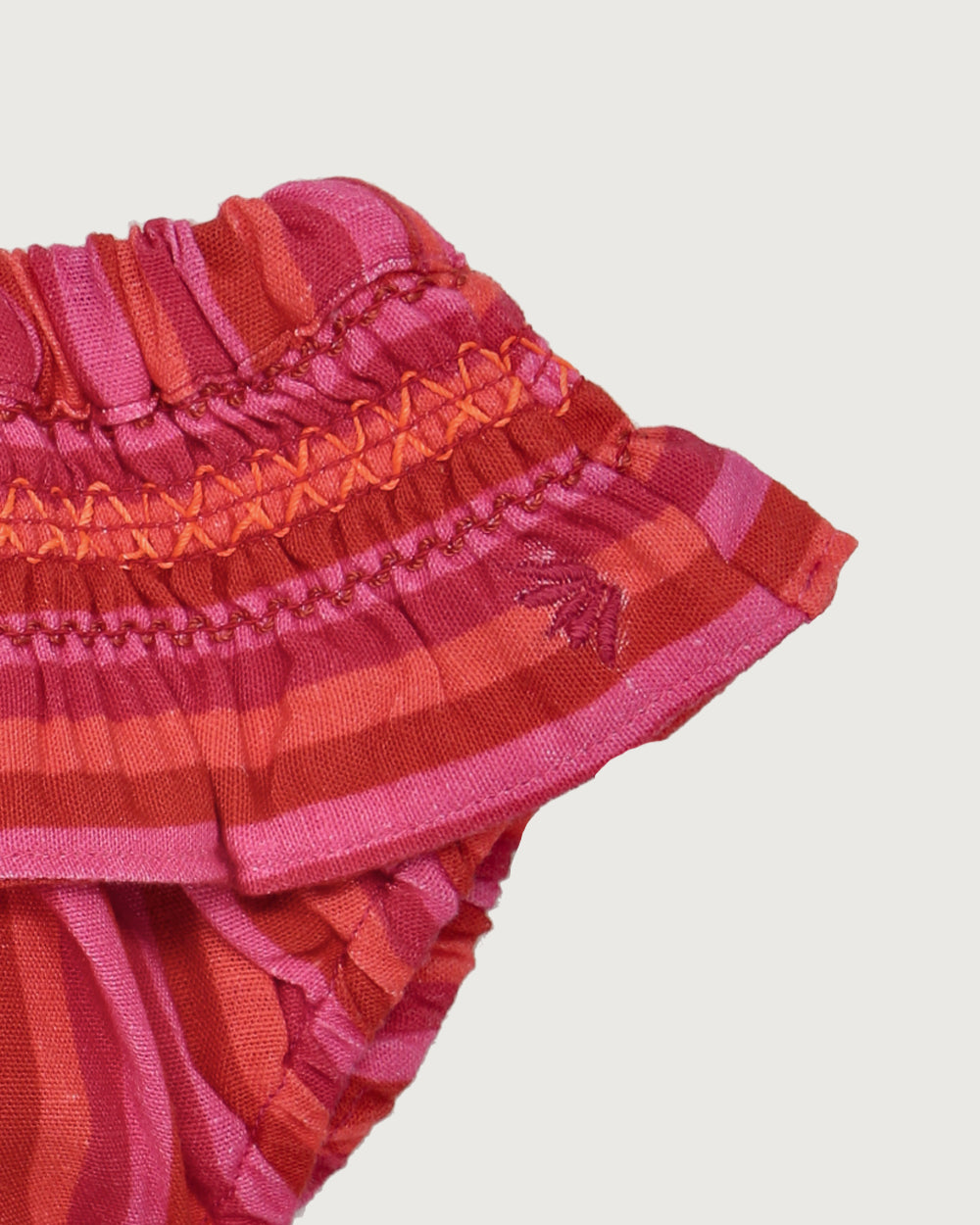 CUBRE PAÑAL CAMPANITA FUCSIA STRIPES
