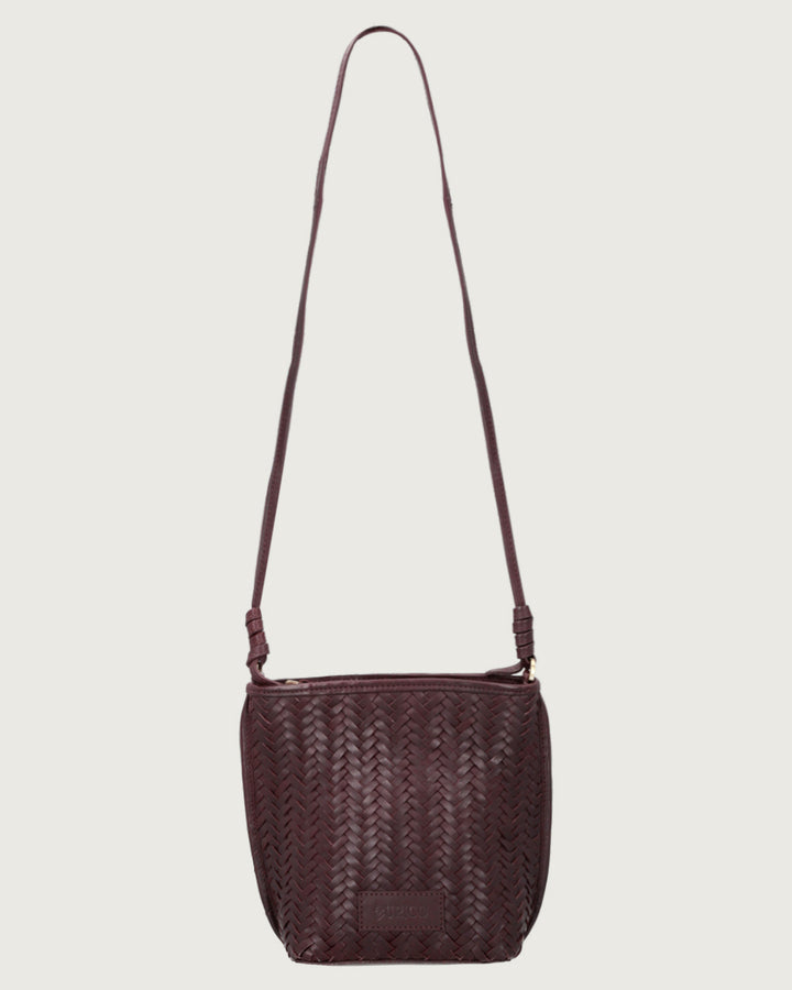 CARTERA CHRISSIE BORGOÑA GOLD