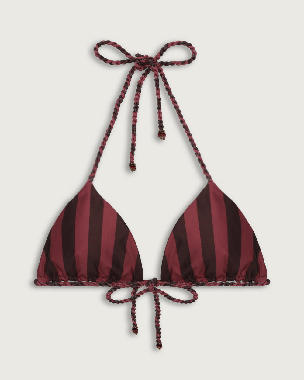 TOP SALINA TRIANGULOS REVERSIBLE COFFEE STRIPES