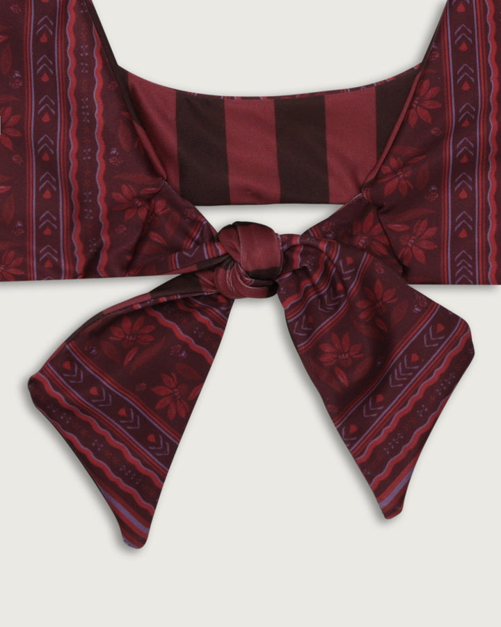 TOP CASCAIS NUDO AJUSTABLE CIRCUS PRINT