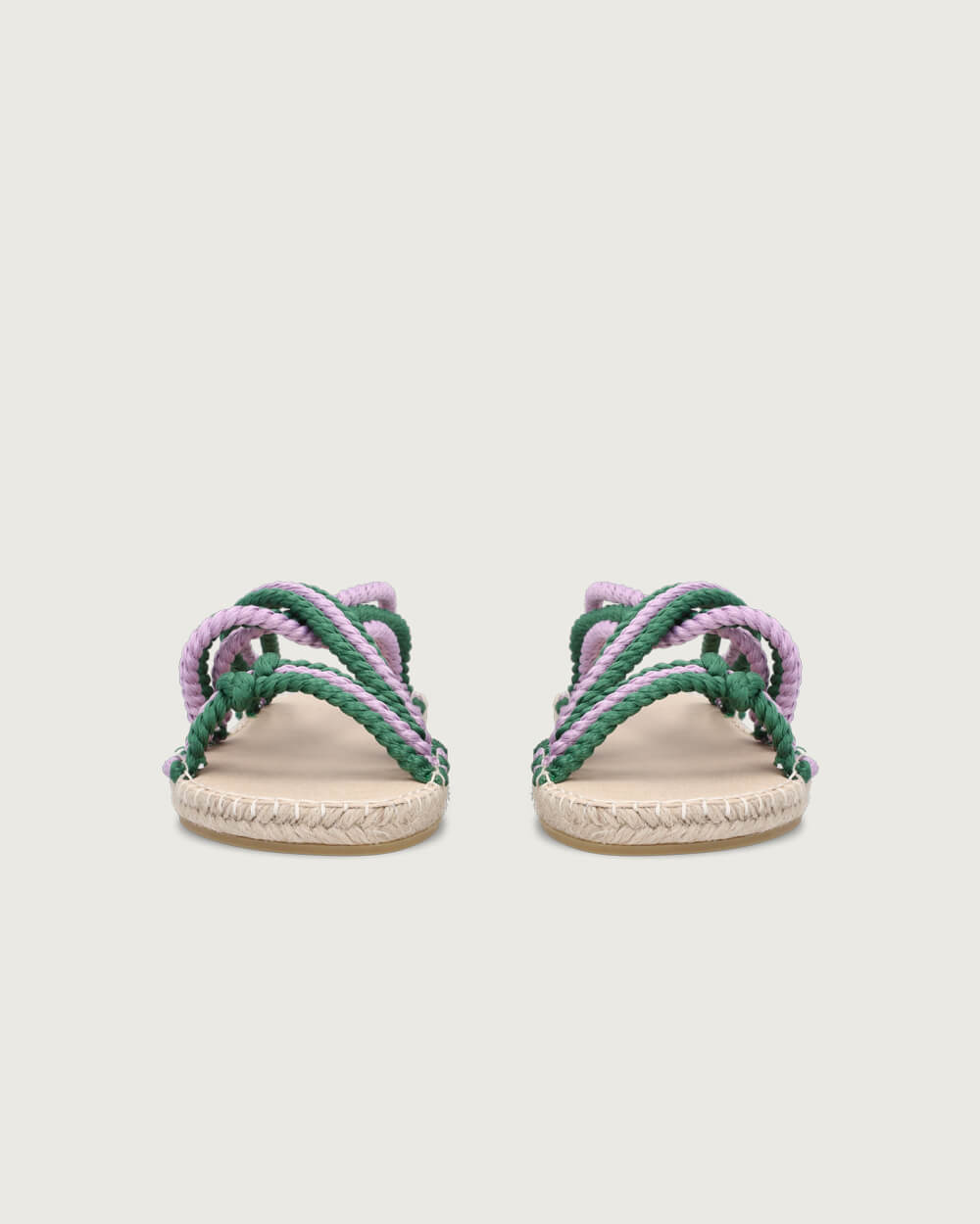 SANDALIA DEL MAR VERDE LILA