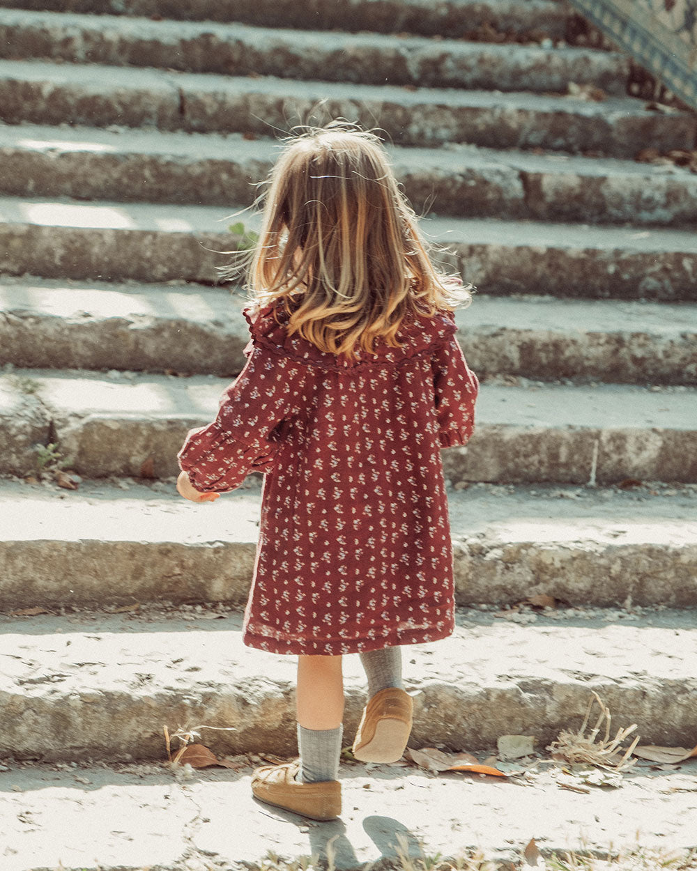 VESTIDO LUZ CHERRY BLOSSOM BURGUNDY PETIT