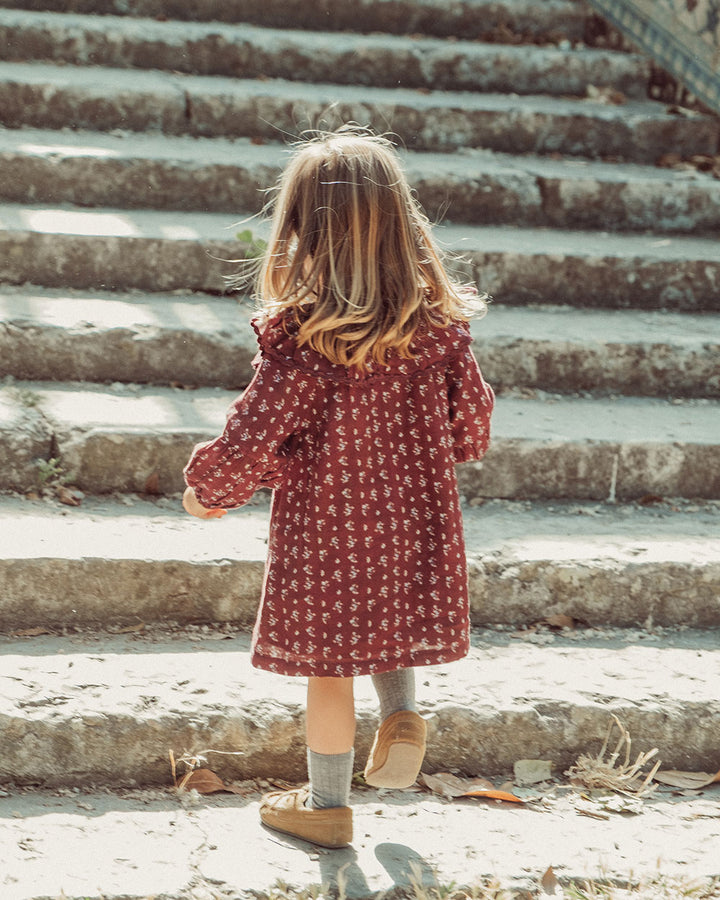 VESTIDO LUZ CHERRY BLOSSOM BURGUNDY PETIT