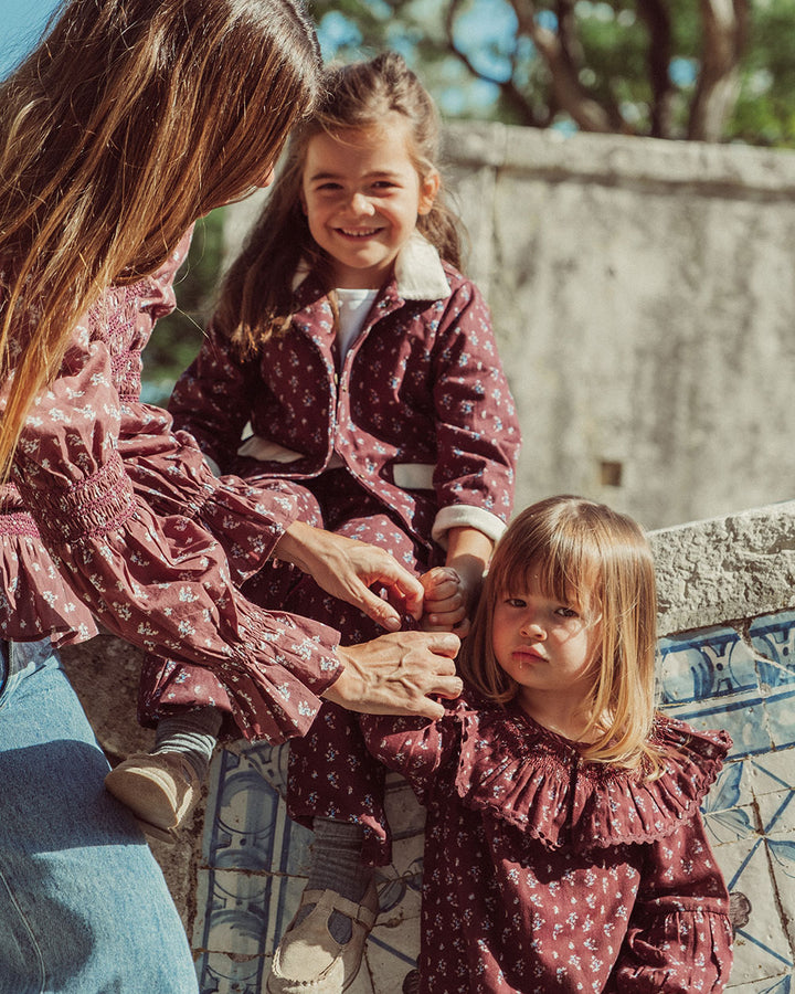 CHAQUETA MORA DENIM CHERRY BLOSSOM BURGUNDY PETIT