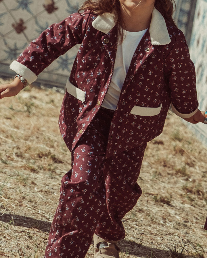 CHAQUETA MORA DENIM CHERRY BLOSSOM BURGUNDY PETIT