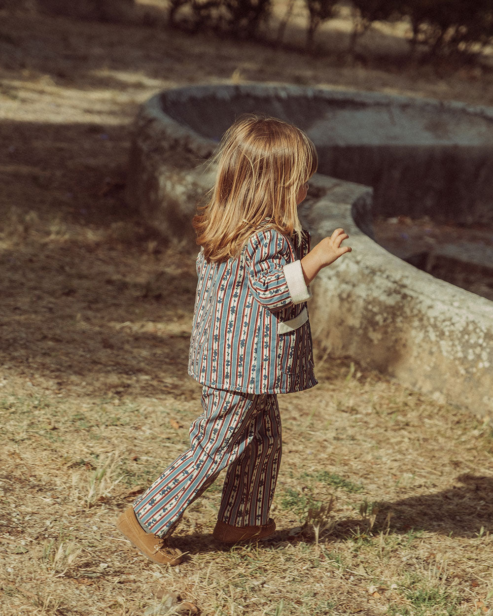 PANTALON NENA DENIM BLUEBERRY PRINT PETIT