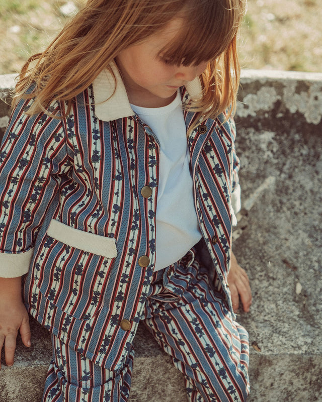 CHAQUETA MORA DENIM BLUEBERRY PRINT PETIT