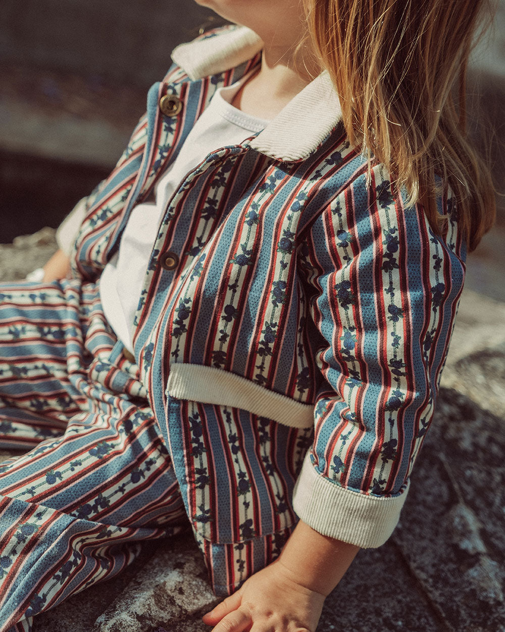 CHAQUETA MORA DENIM BLUEBERRY PRINT PETIT