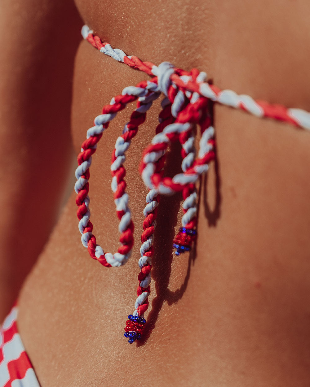 TOP SALINA TRIANGULOS RED STRIPES