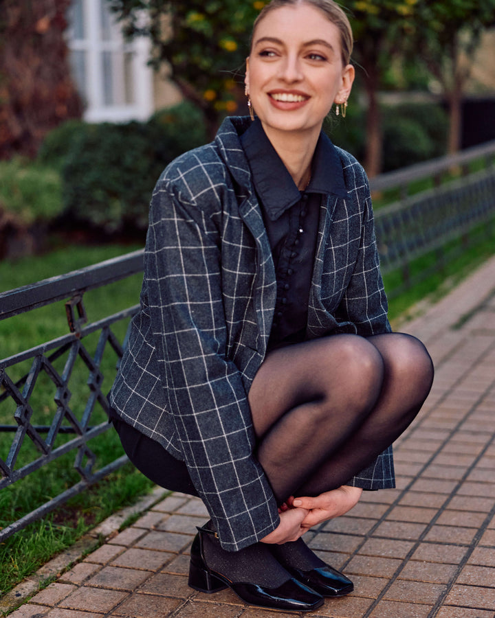 BLAZER DE LANA  ESTRASBURGO SCOTTISH BLACK