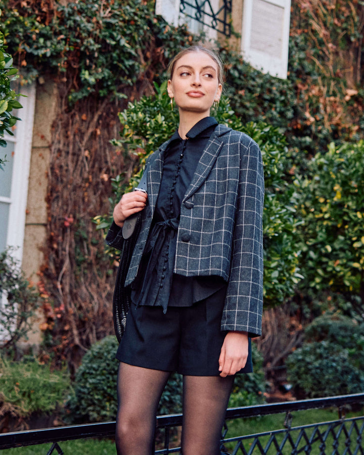 BLAZER DE LANA  ESTRASBURGO SCOTTISH BLACK