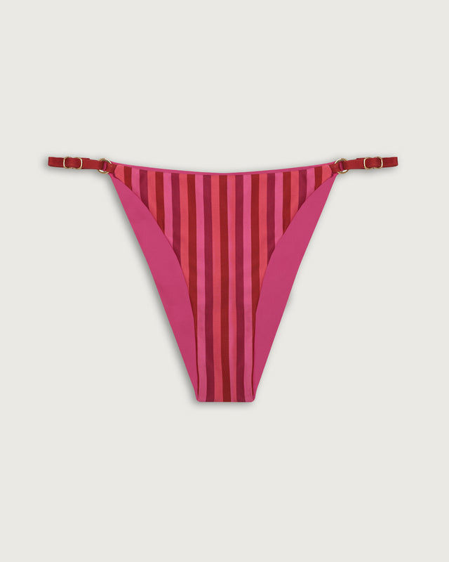 BOTTOM REVERSIBLE AJUSTABLE FUCSIA STRIPES