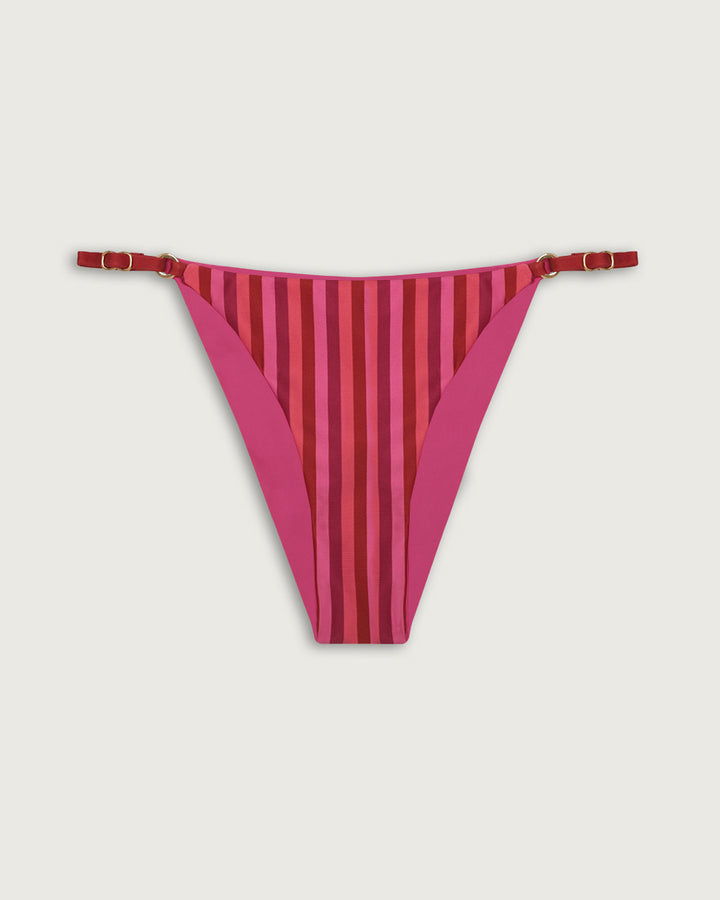 BOTTOM REVERSIBLE AJUSTABLE FUCSIA STRIPES