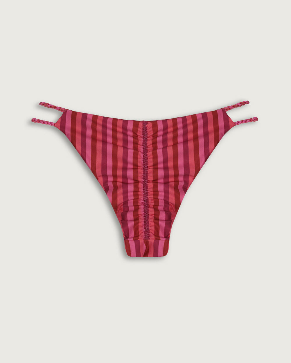 BOTTOM MINI TRENZADO REVERSIBLE FUCSIA STRIPES