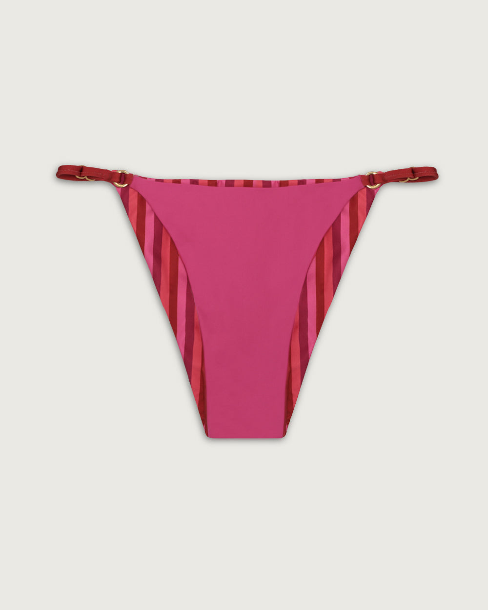 BOTTOM REVERSIBLE AJUSTABLE FUCSIA STRIPES