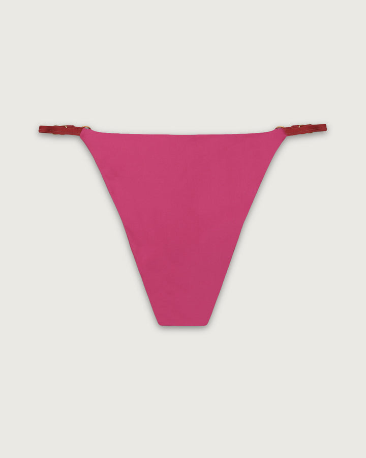 BOTTOM REVERSIBLE AJUSTABLE FUCSIA STRIPES