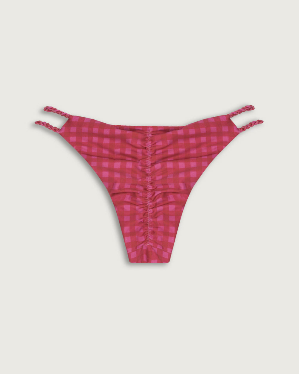 BOTTOM MINI TRENZADO REVERSIBLE FUCSIA STRIPES