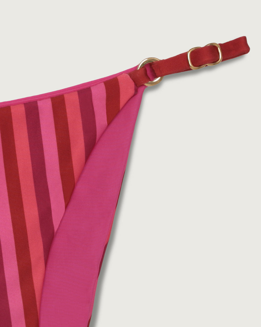BOTTOM REVERSIBLE AJUSTABLE FUCSIA STRIPES