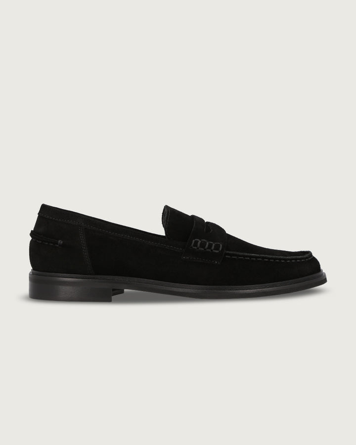 MOCASÍN GÉNOVA BLACK GAMUZA