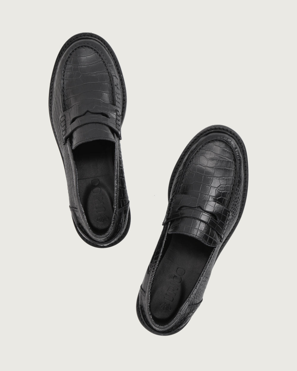 MOCASÍN GÉNOVA BLACK CROCO