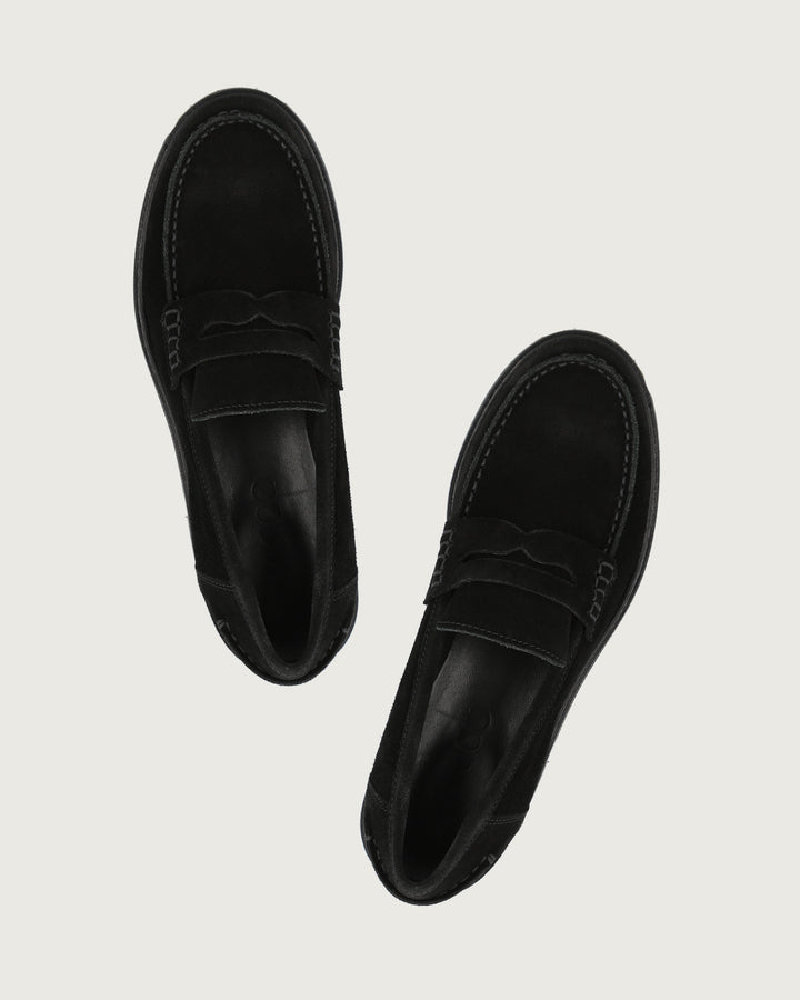 MOCASÍN GÉNOVA BLACK GAMUZA