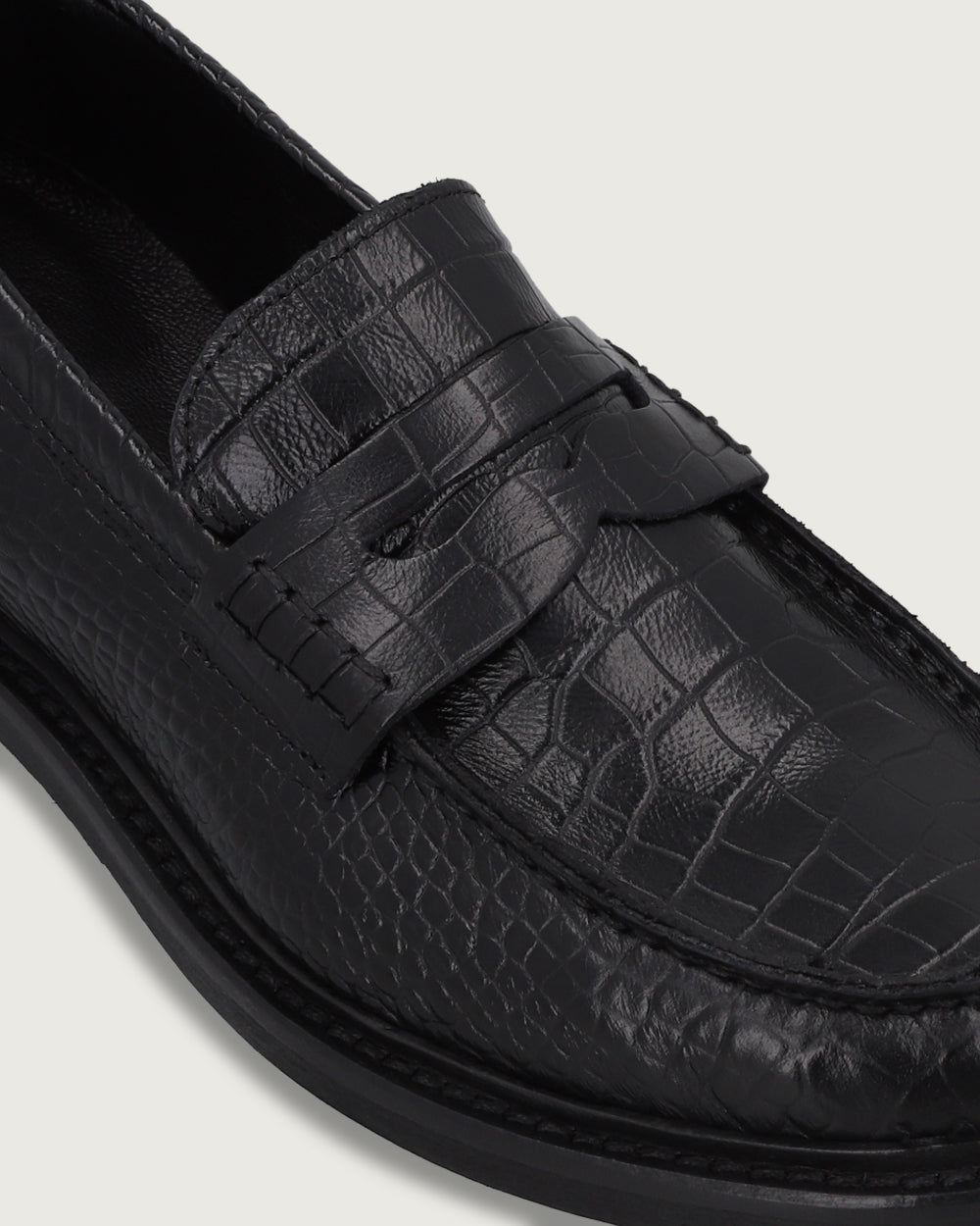 MOCASÍN GÉNOVA BLACK CROCO