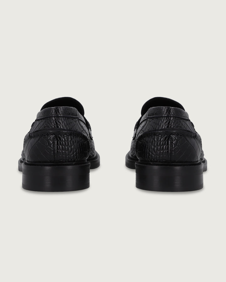 MOCASÍN GÉNOVA BLACK CROCO