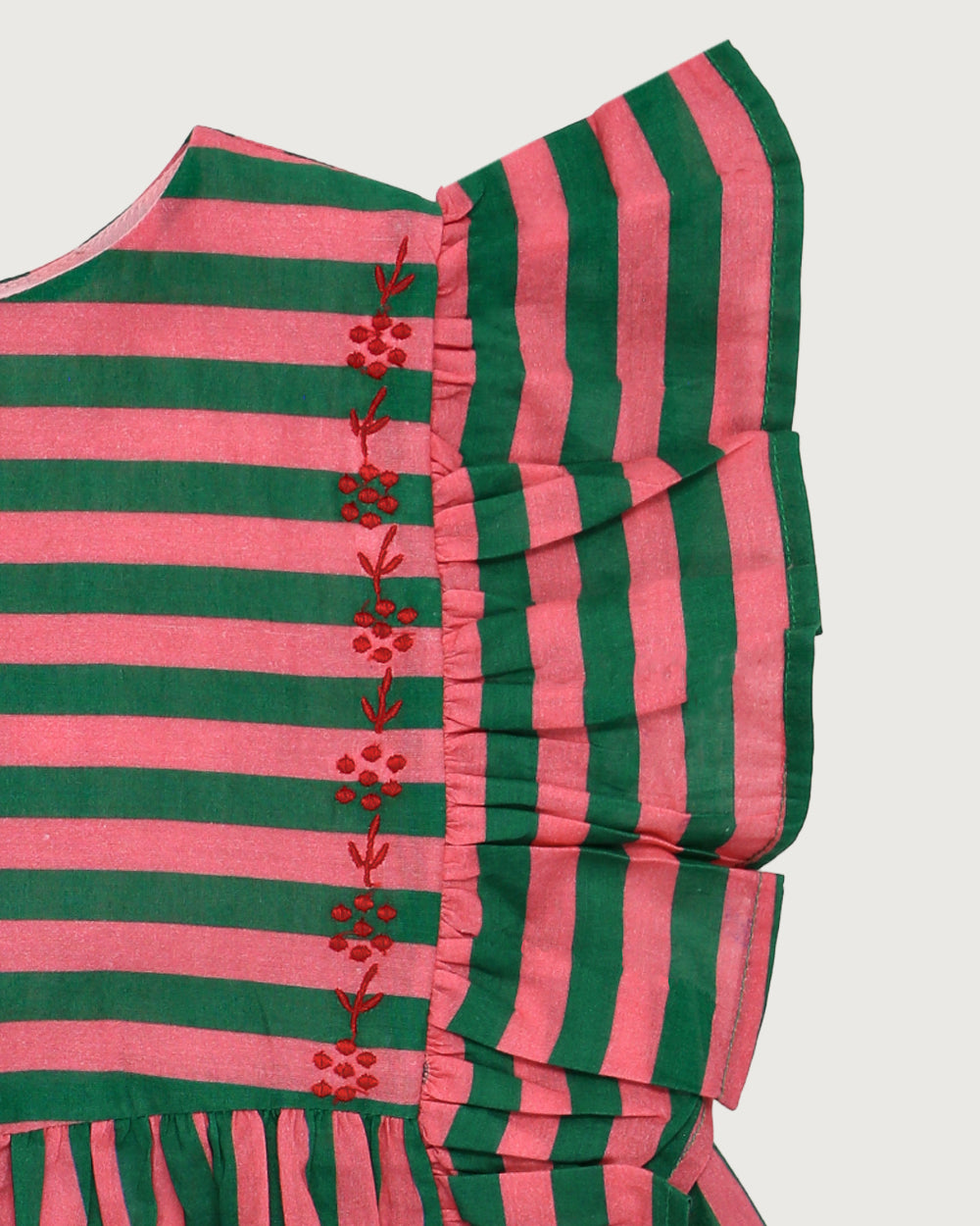 BLUSA GIADA GREEN STRIPES PETIT