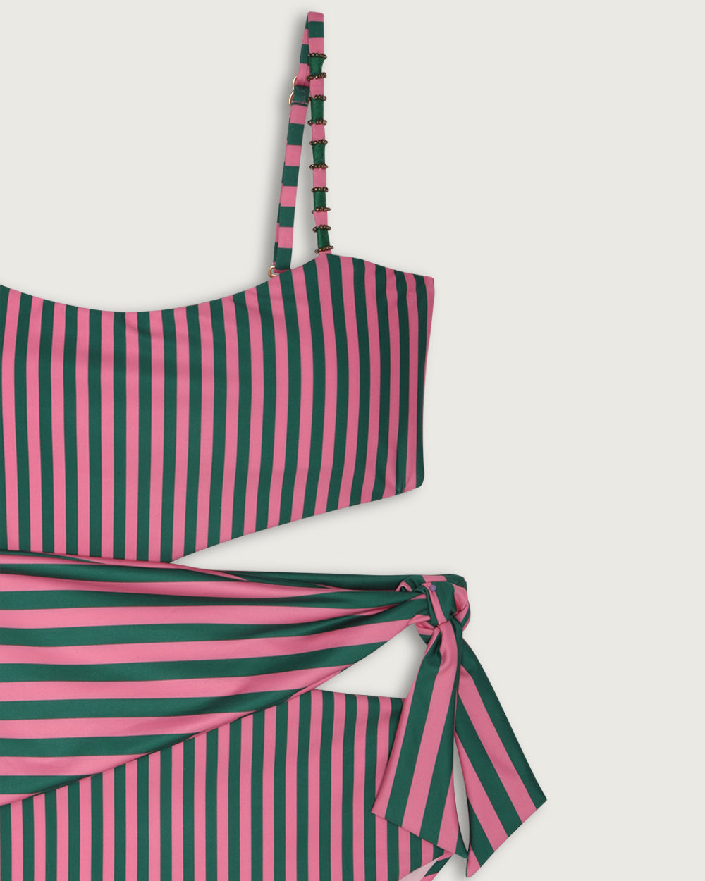 ONE PIECE MONDRAGO GREEN STRIPES